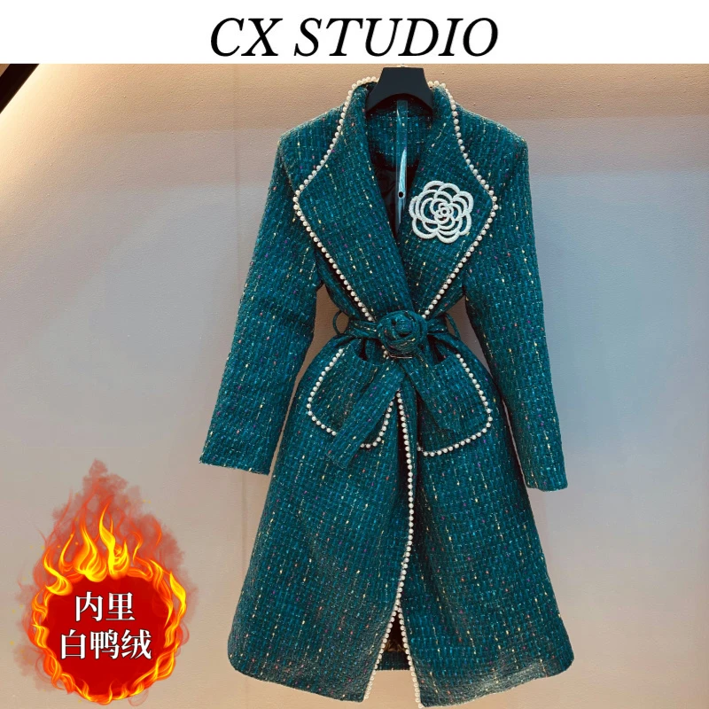 [QC]编码24 经典收腰轻奢气质时尚秋冬季羽绒服(定制女装）TG411