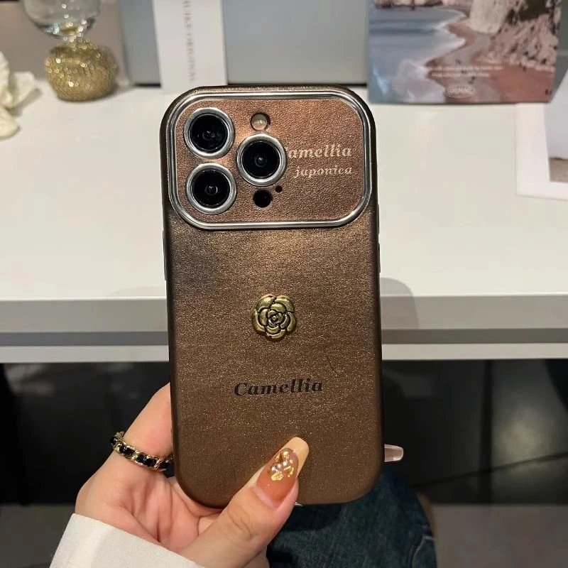 大视窗线条素描花朵适用苹果15pro手机壳iphone14皮纹12软13全包