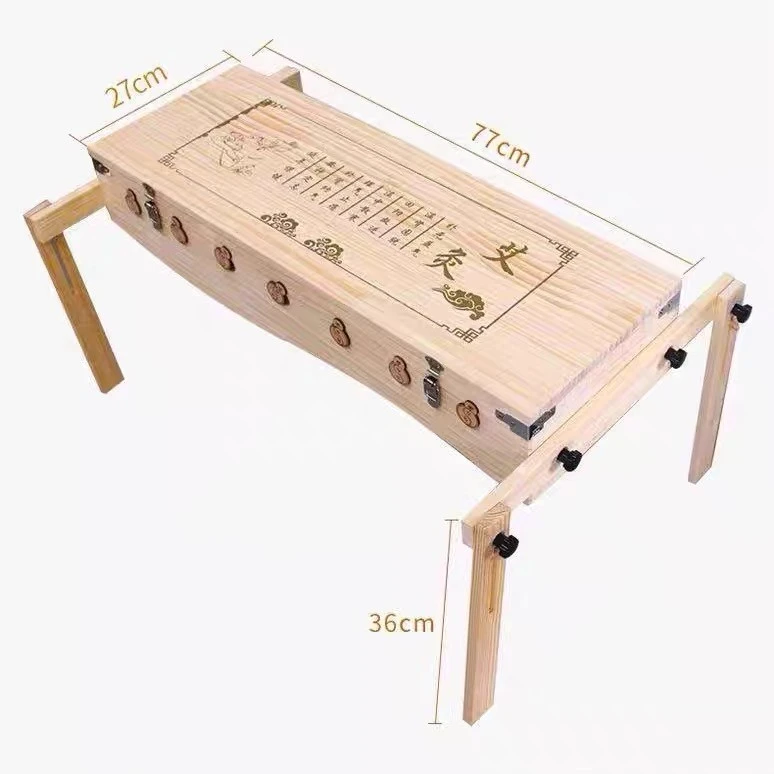 全身背部督脉灸艾灸盒实木可调高低