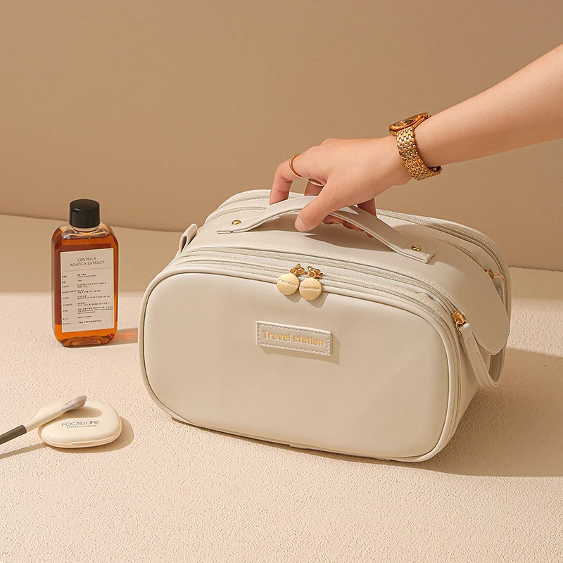 化妆包手提便携式防水化妆品收纳包干湿分离大容量出差旅行洗漱包