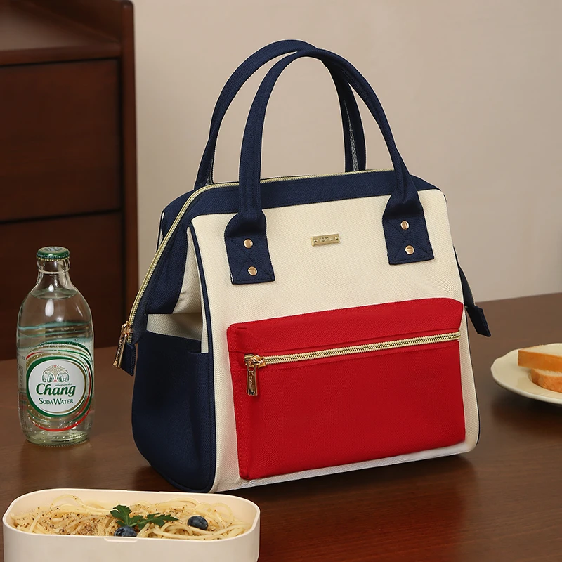 饭盒手提袋子加厚铝箔保温饭盒袋便当袋手提包野餐上班学生带饭包