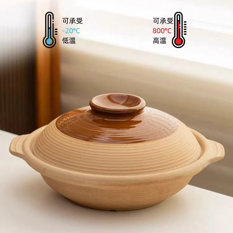 商用黄焖鸡粉丝煲仔饭专用老式土砂锅炖锅耐高温干烧陶瓷小号浅锅