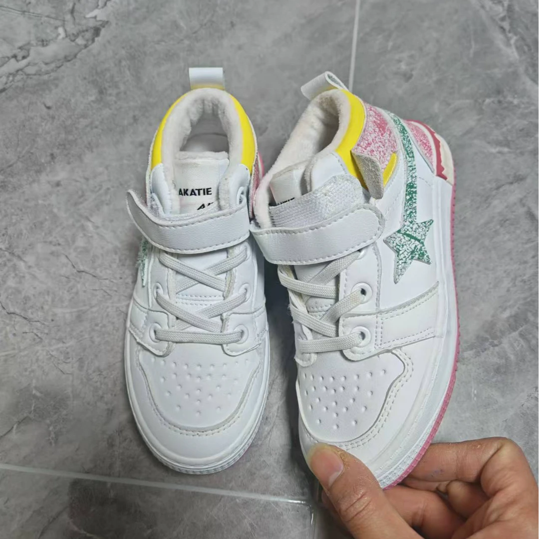 2607儿童棉鞋冬季加绒男女童板鞋