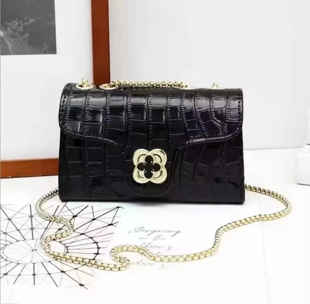 时尚四叶草包包斜跨包链条小方包百搭