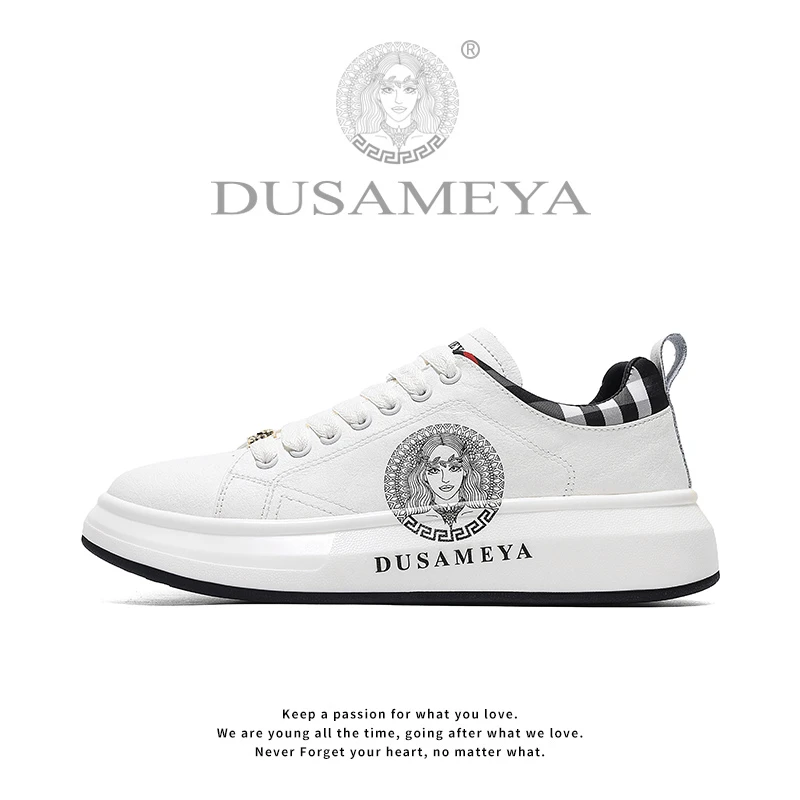 DUSAMEYA/杜莎米娅2025手工轻奢春季新款港风情侣百搭休闲鞋6698