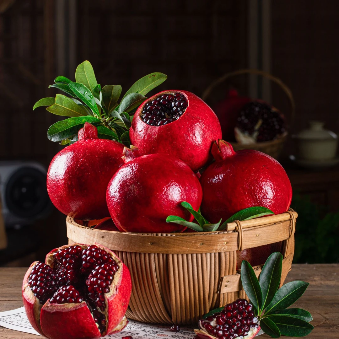 黑钻纯酸石榴|泡酒凉山软籽酸石榴新鲜采摘水果净重4.5斤饱满美味