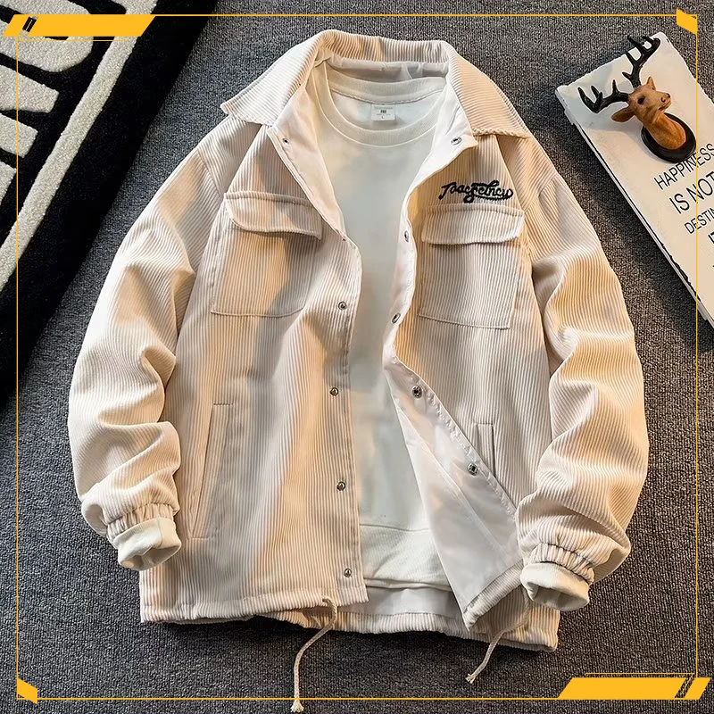 2023秋冬痞帅外套男ins高街潮牌港风日系原宿风韩版潮流宽松夹克