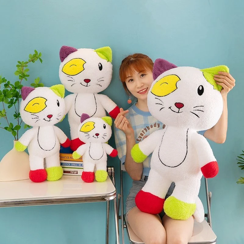 网红小怪猫咪毛绒玩具公仔儿童抱枕可爱卡通玩偶男女送生日礼物