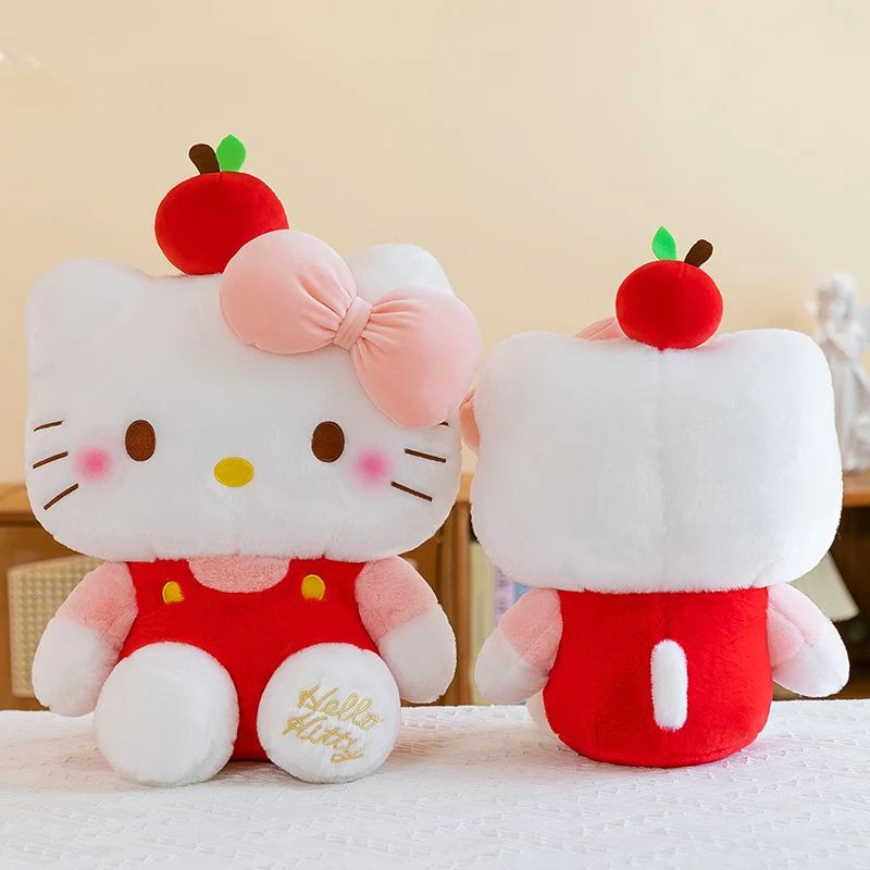 新款苹果hellokitty玩偶凯蒂猫咪毛绒玩具公仔kt猫抱枕生日礼物女