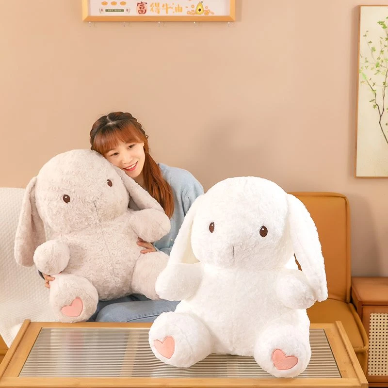 高颜值伯尔尼兔子毛绒睡觉布娃娃女生安抚公仔生日礼物高级爆款