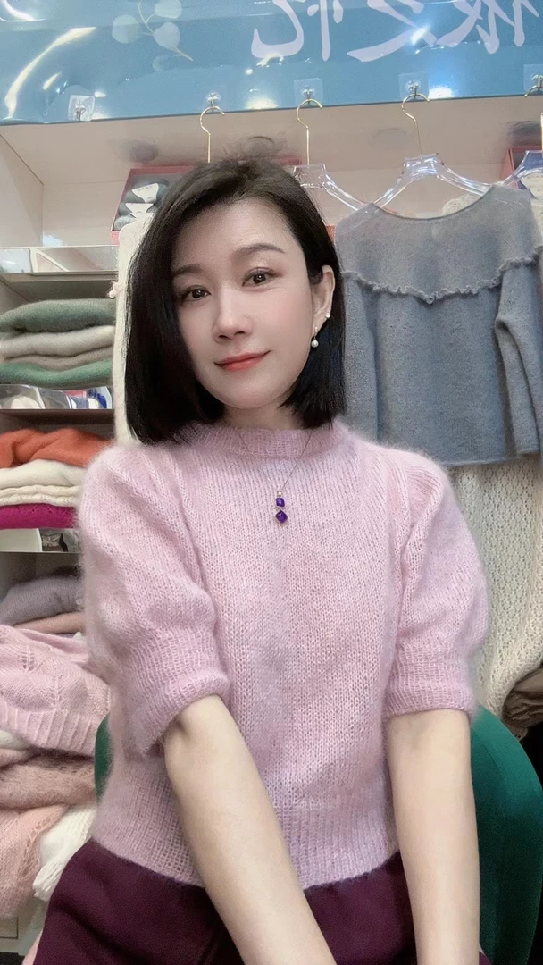 泡芙T  真丝马海毛轻盈柔软亲肤手工编织DIY毛线团