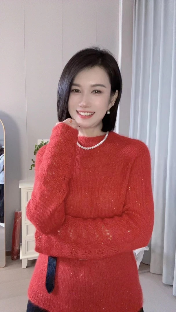 安克套头衫    星空马海 马海毛手工编织DIY线材