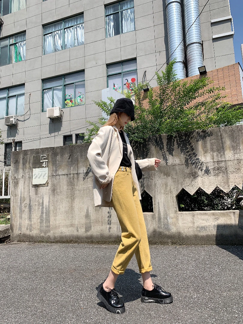 牛仔裤女直筒宽松2024年新款学生高腰阔腿裤显瘦老爹裤子
