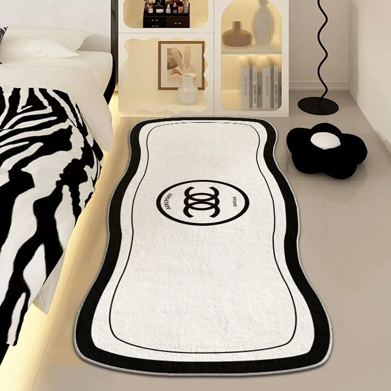 轻奢卧室地毯长条床边地毯简约客厅地垫羊绒加厚床前沙发茶几毯