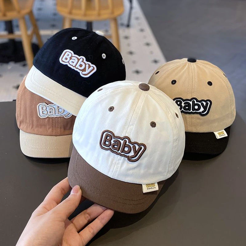 宝宝帽子春秋薄款鸭舌帽男童休闲百搭短檐女童春季遮阳儿童棒球潮
