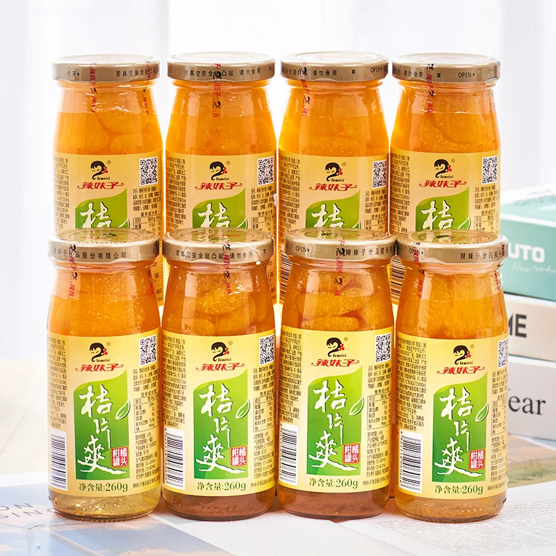 lameizi/辣妹子橘子罐头整箱桔片爽清甜水果玻璃瓶装湖南特产零食