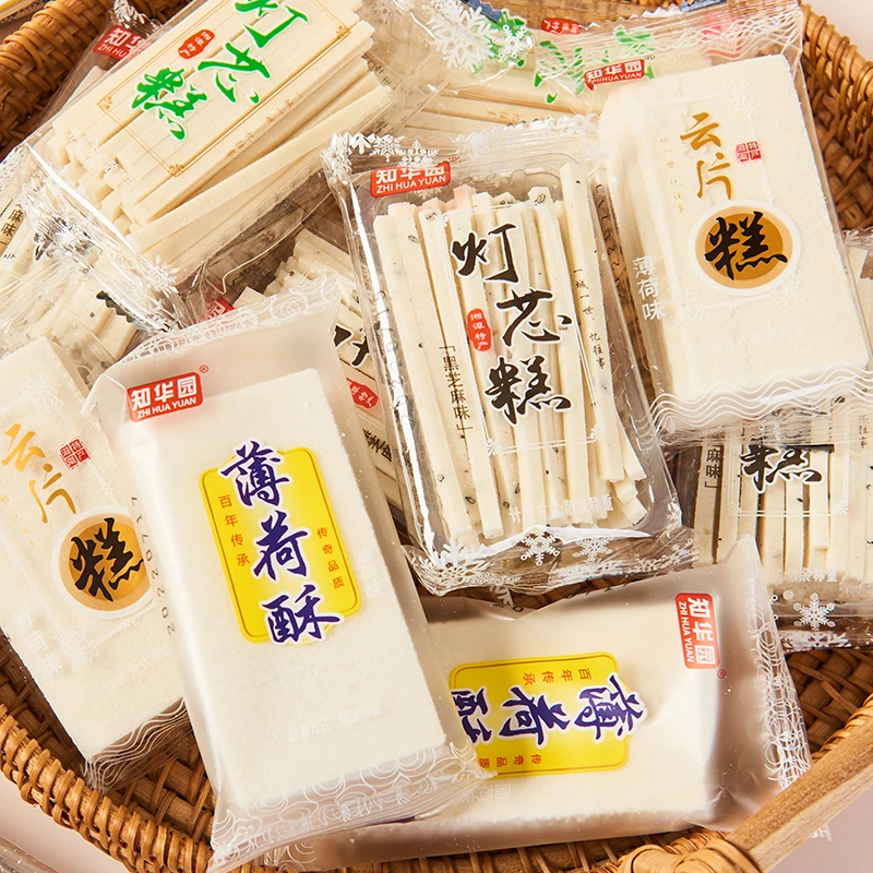 知华园灯芯糕云片糕薄荷糕清凉糕手工点心糕点老式糯米糕休闲零食