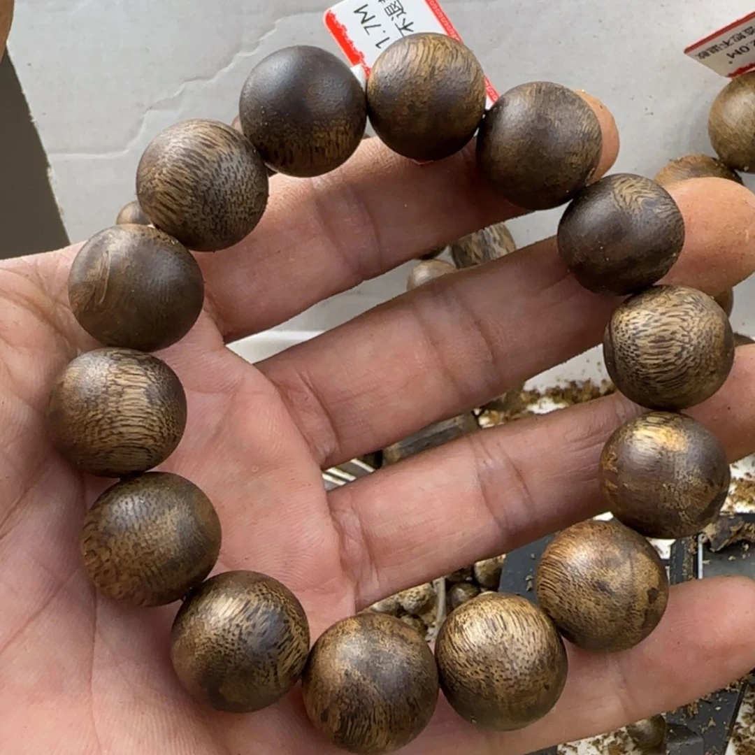 【闪购商品】沉香手串尚*陆绿奇楠1.7单圈21克