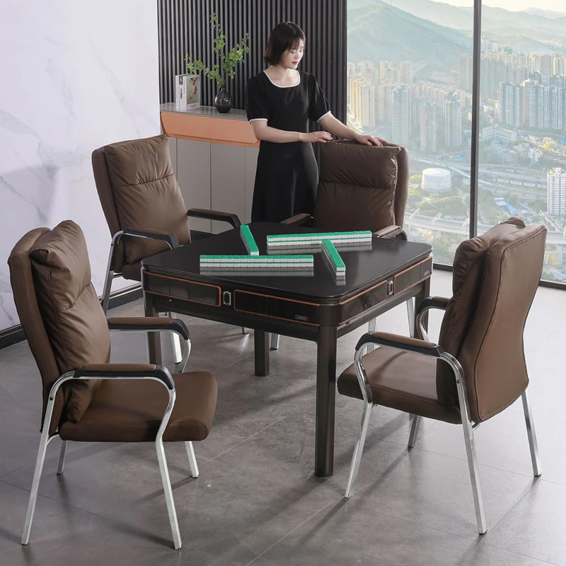 棋牌室专用打麻将椅子茶楼麻将机桌馆靠背简约舒适凳子家用办公椅