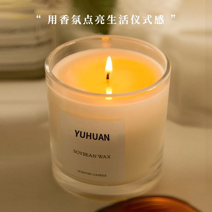 精油香薰蜡烛助眠女卧室淡香房间室内持久香氛摆件小众礼物伴手礼