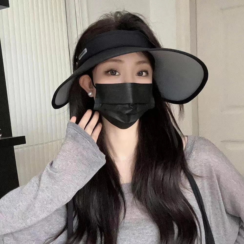 夏季大帽檐防晒遮阳帽子女2024新款太阳帽空顶遮脸