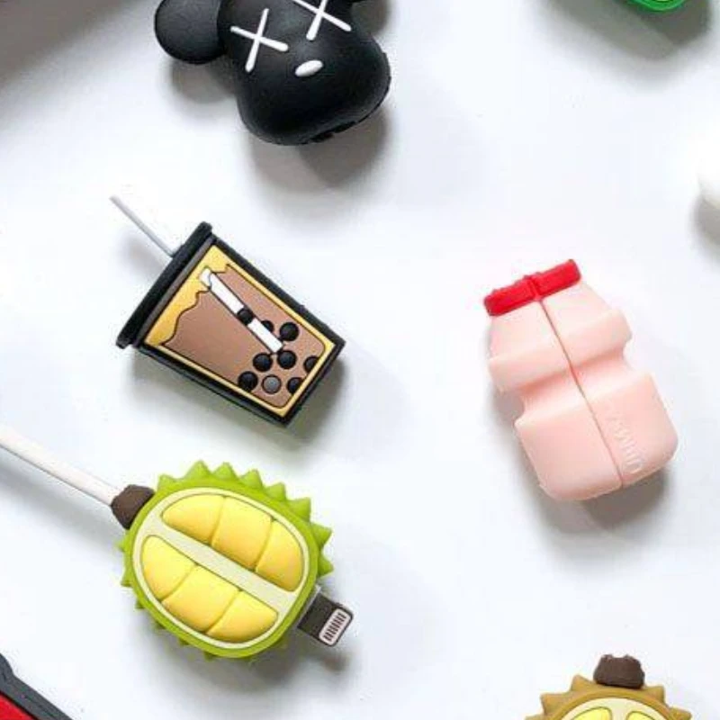 手机充电线保护套防断头通用型数据线防折断可爱卡通充电保护套头