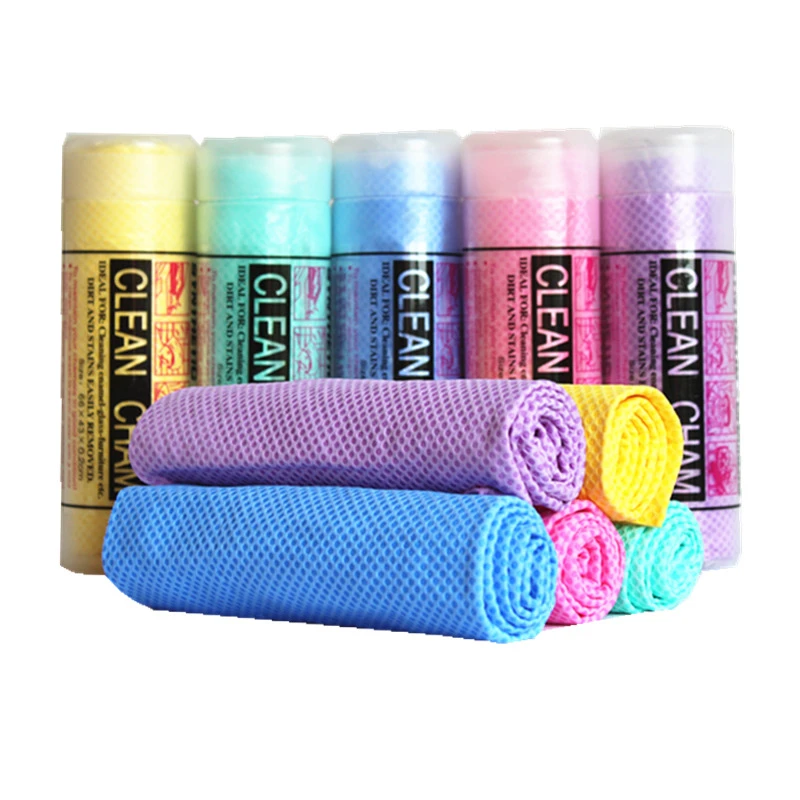 鹿皮毛巾吸水擦头发速干擦玻璃印花加厚巾擦车巾干发巾