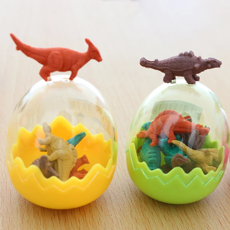 恐龙蛋橡皮擦卡通小学生奖品儿童生日礼物创意文具可爱小恐龙蛋壳