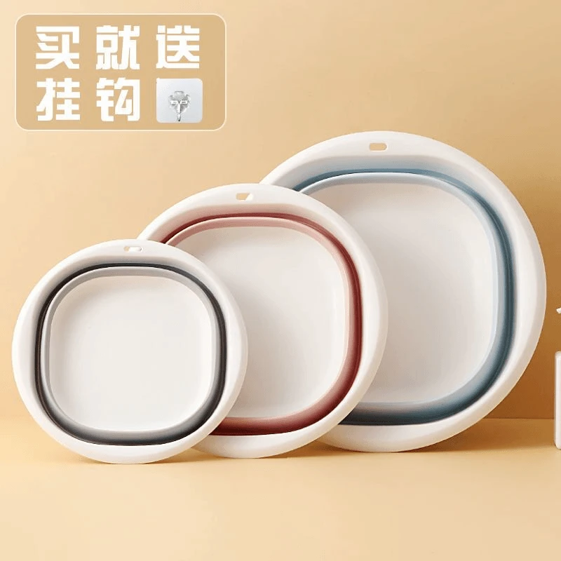 宿舍用折叠婴儿洗脸盆女学生大号家用便携式可挂洗脚盆旅行洗衣盆