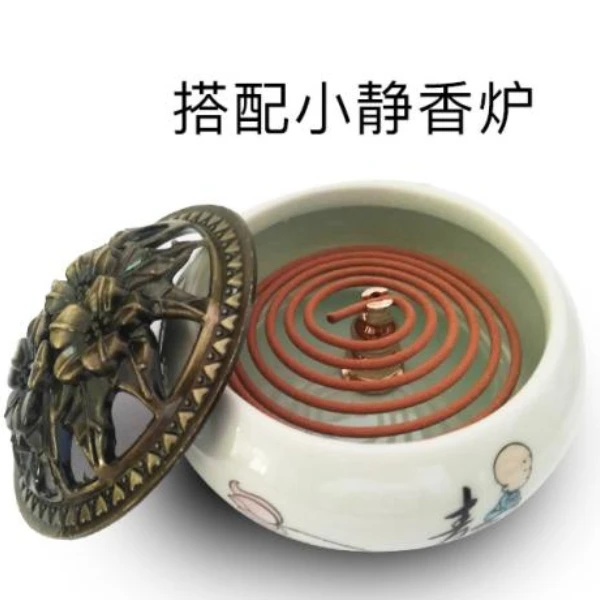 铜葫芦香托盘香炉香插葫芦香座沉香檀香盘香插支架香道用具线香架