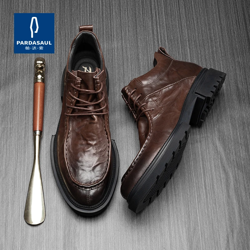 帕达索高端马丁靴220951休闲男鞋男士商务时尚英伦高帮百搭冬CLG