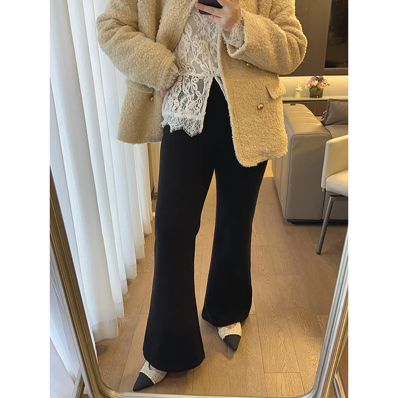 【DIS 现货】【瘦瘦喇叭裤 秋冬版】高腰修身显瘦微喇裤Z524K18071