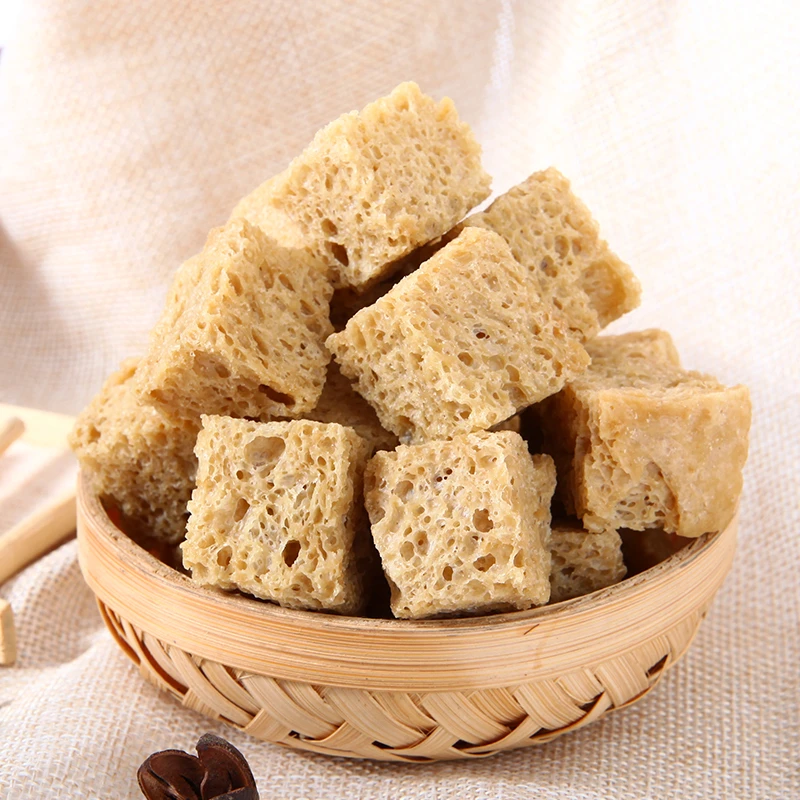 烤麸丁面筋块专用面筋火锅食材麻辣烫素食凉拌菜袋装四喜面筋商用