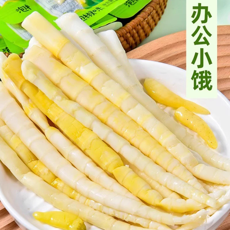 泡椒竹笋尖笋条脆笋山椒笋片笋干解馋开袋即食竹笋追剧解馋小零食