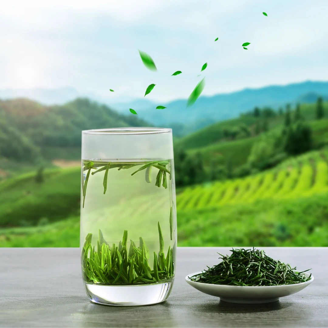 贵州石阡高山绿茶坪贯农家嬢嬢手工自制农家粗茶