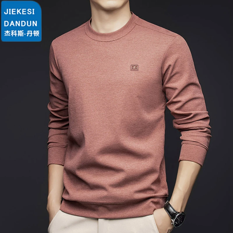 Jiekesi·dandun/杰科斯·丹顿长袖T卫衣休闲百搭打底衫男男士