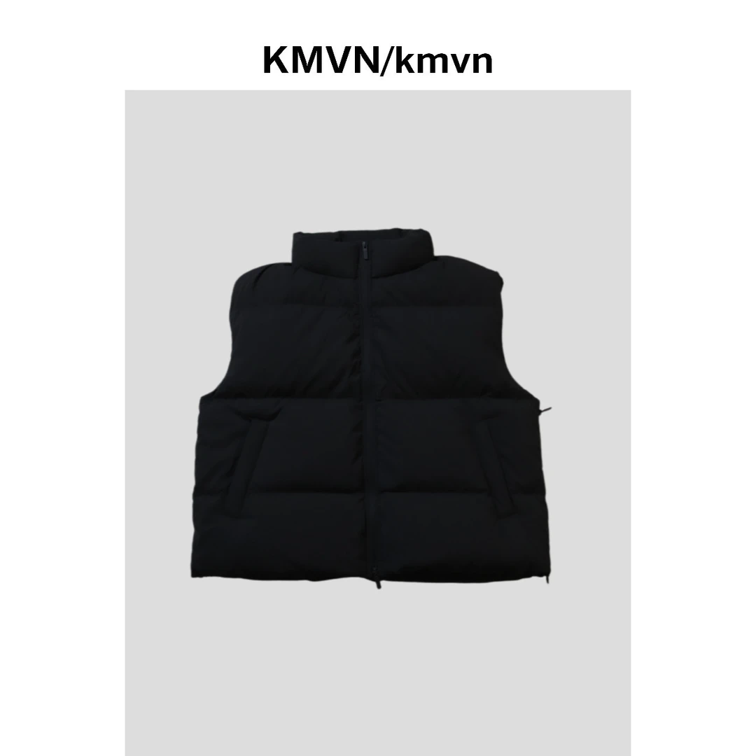 kmvn/kmvn【瑞雪】冬季立领拉链羽绒马甲保暖白鸭绒外套男女同款