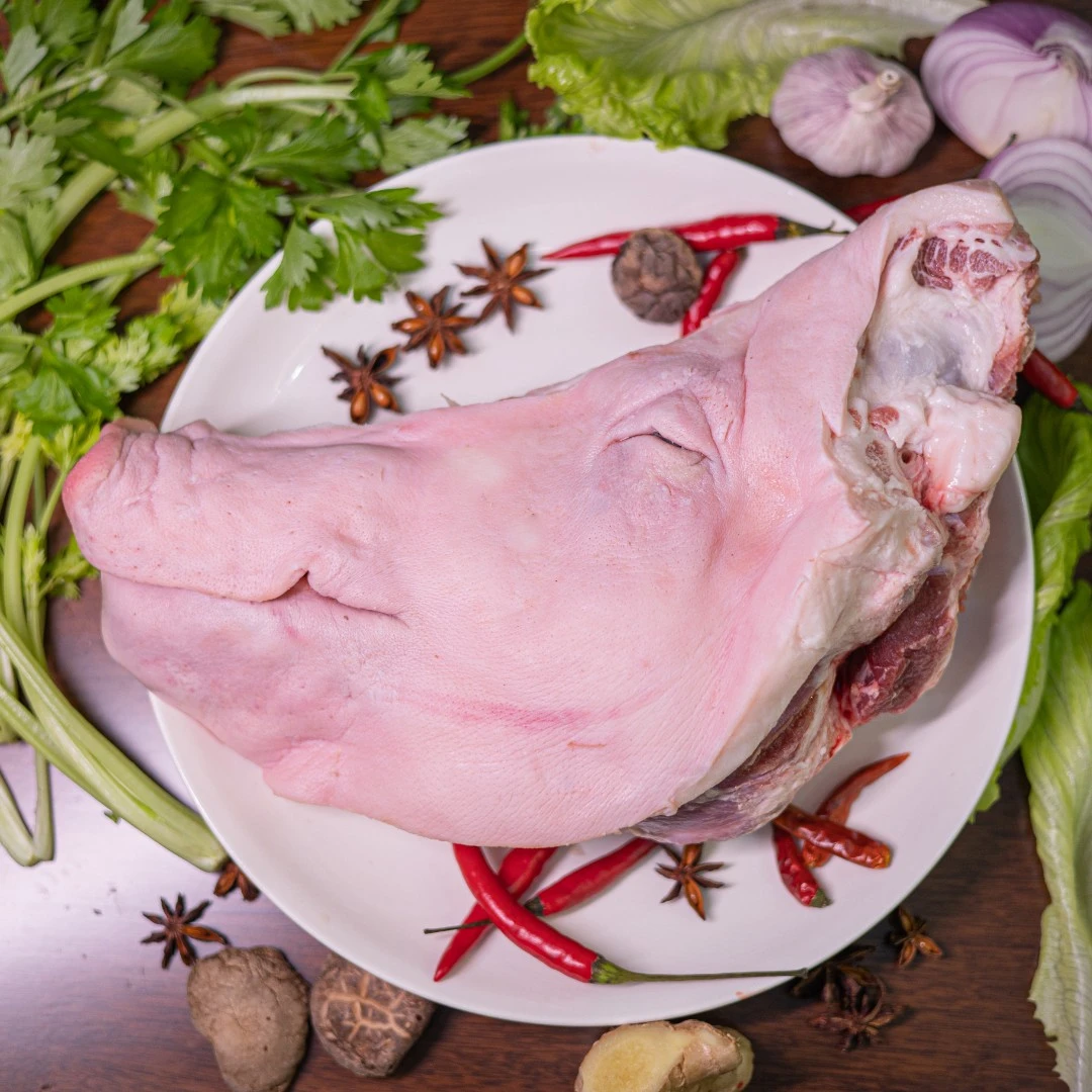 【猪头肉】新鲜猪头土猪4-5斤吃货放心生鲜梭子蟹咸鸭蛋茄子土豆