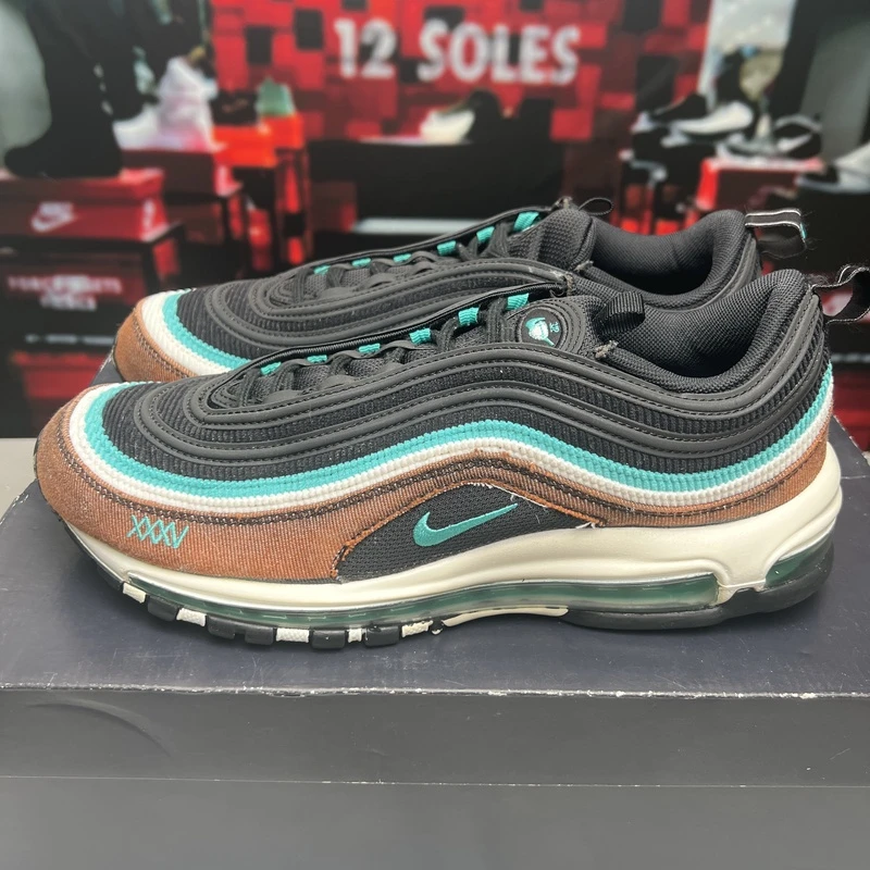 44.5码 Nike Air Max97 子弹头 全掌气垫跑鞋