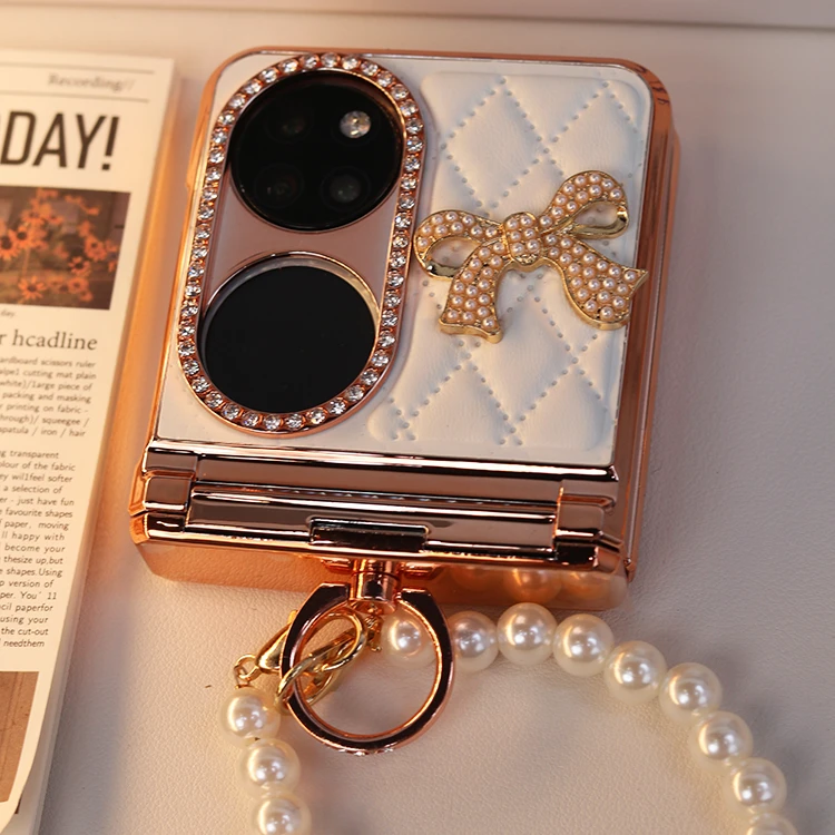 适用于华为pocket2手机壳女新款个性奢华小香风oppofindn3flip