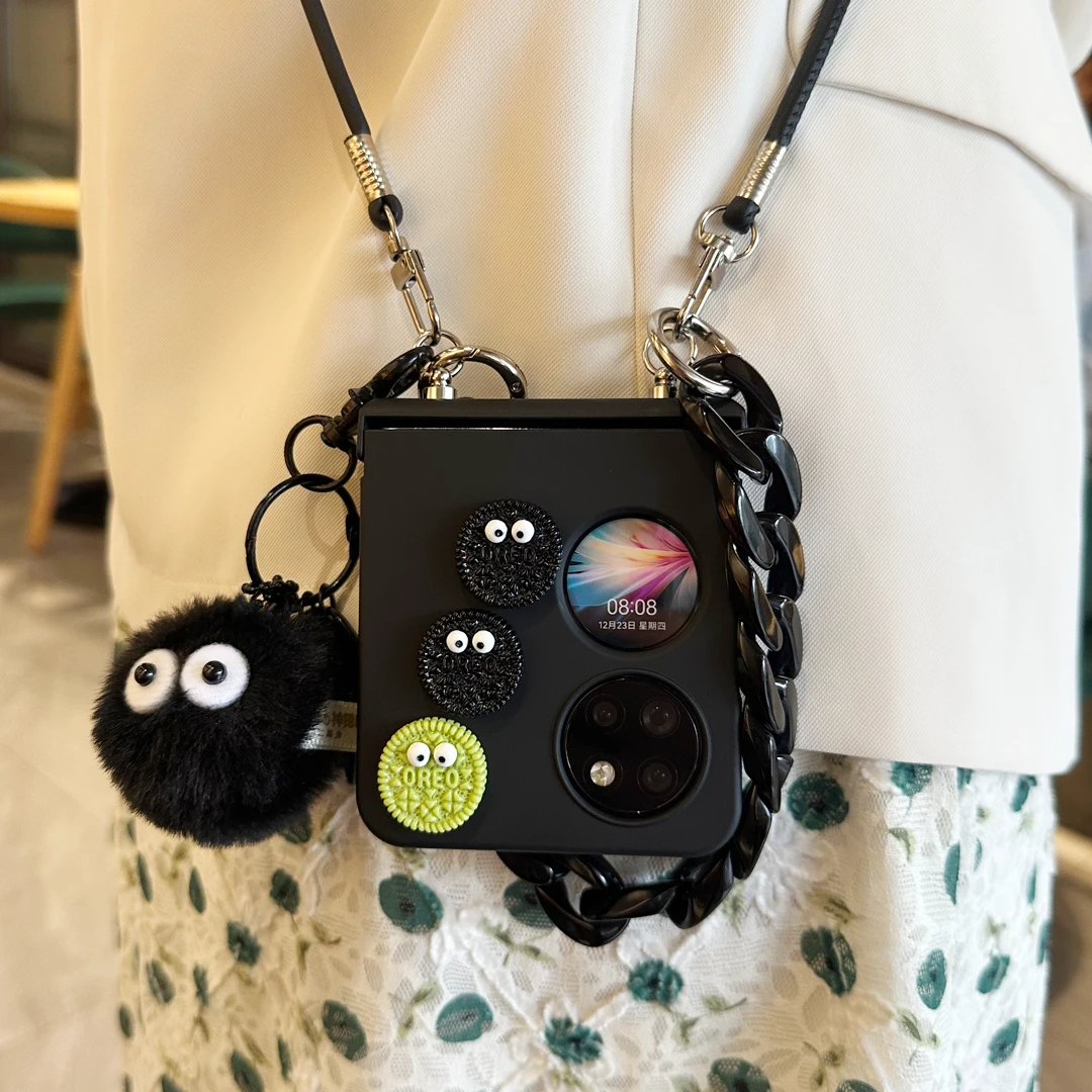 新款适用华为p50pocket手机壳折叠斜挎pockets宝盒女款pocket2