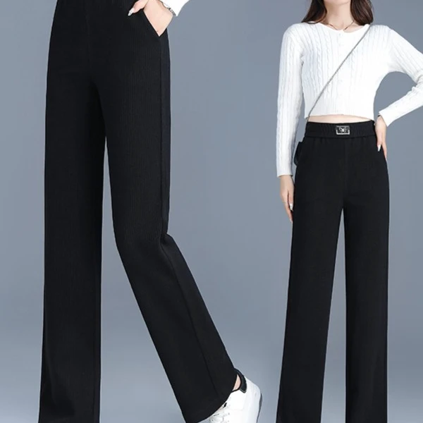 阔腿裤女春秋2022年新款直筒宽松休闲女裤小个子秋季长裤垂感裤子