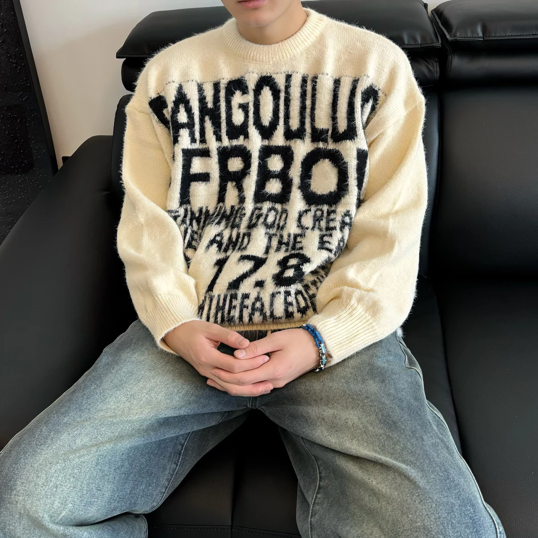 【任ser】潮男设计师毛感软糯舒适毛衣