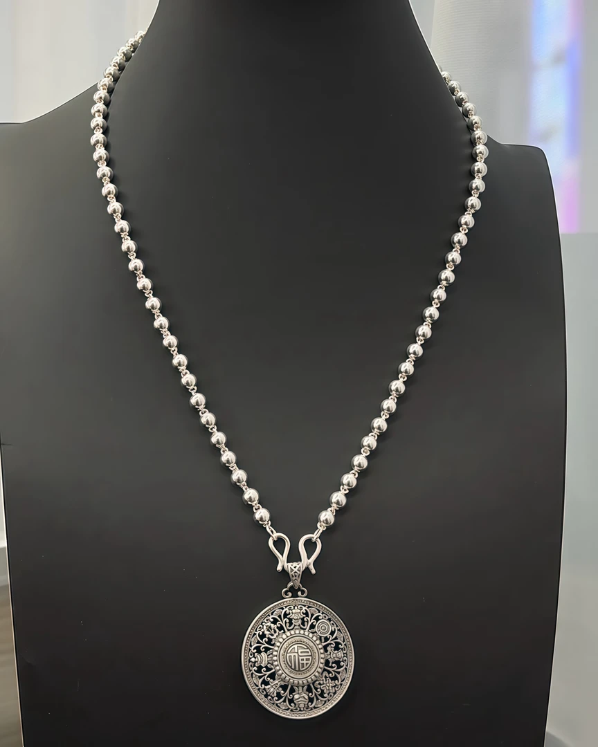 坠链均足银 时尚百搭项链吊坠