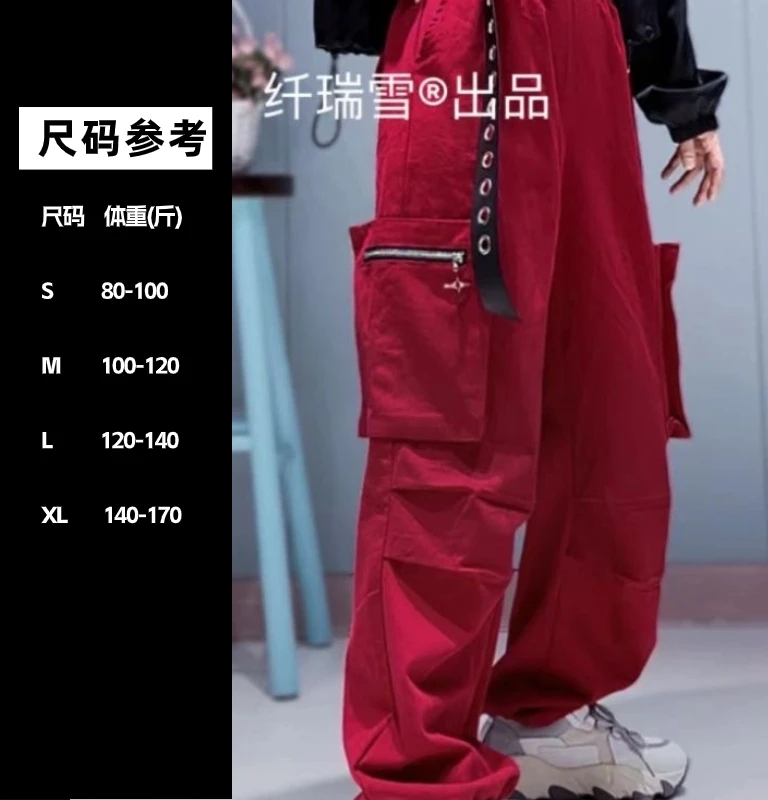 QQ男女同款潮流工装裤休闲裤百搭高街秋款336款洗水棉工装裤