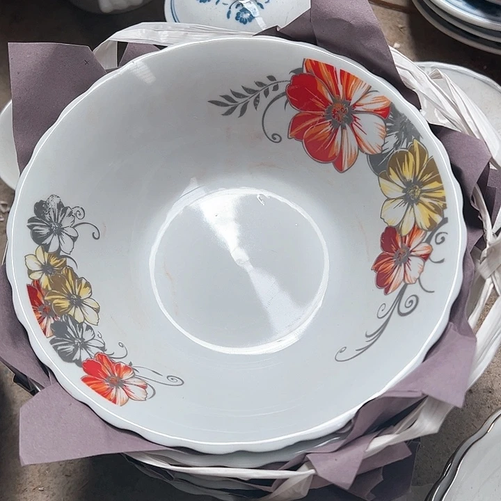 醴陵釉下五彩瓷器微瑕8寸