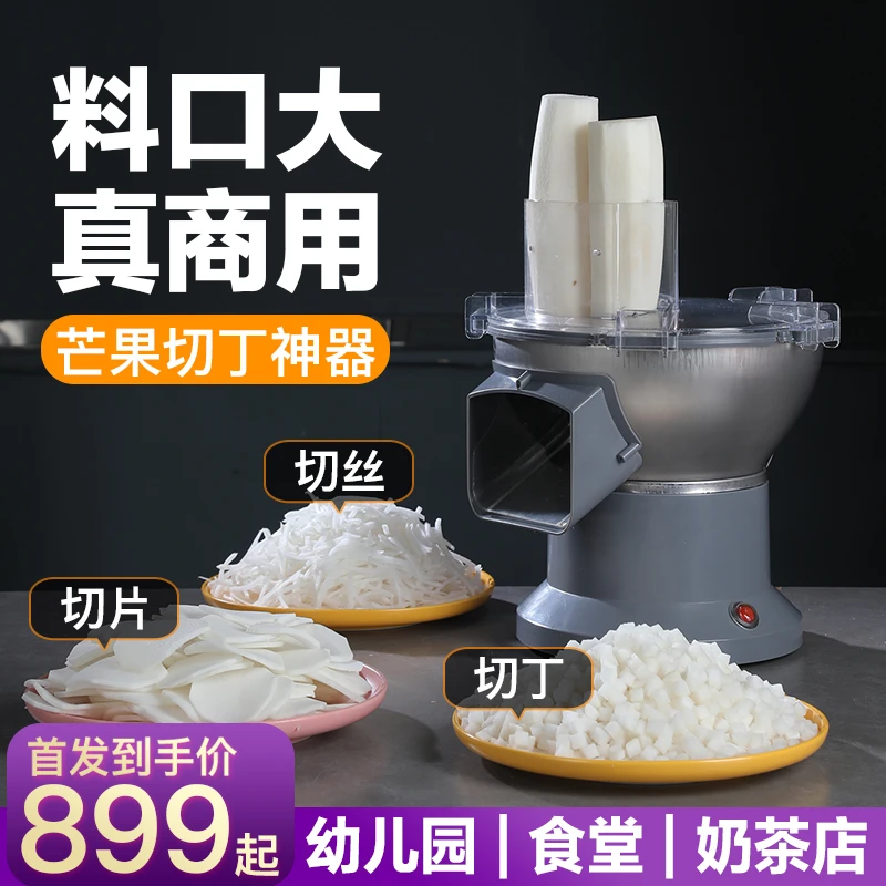 切菜机商用电动洋葱萝卜切粒机芒果切丁神器大料口土豆切丝切片机