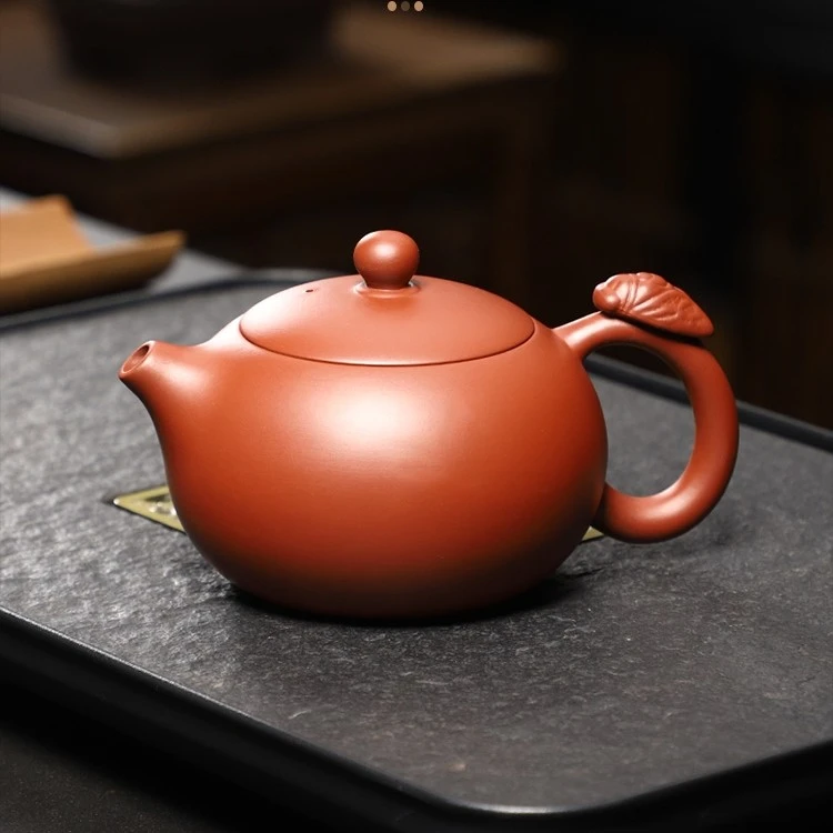 林荼紫砂茶壶陶瓷家用大容量半手工凤鸣西施壶大红袍泡茶单壶功夫