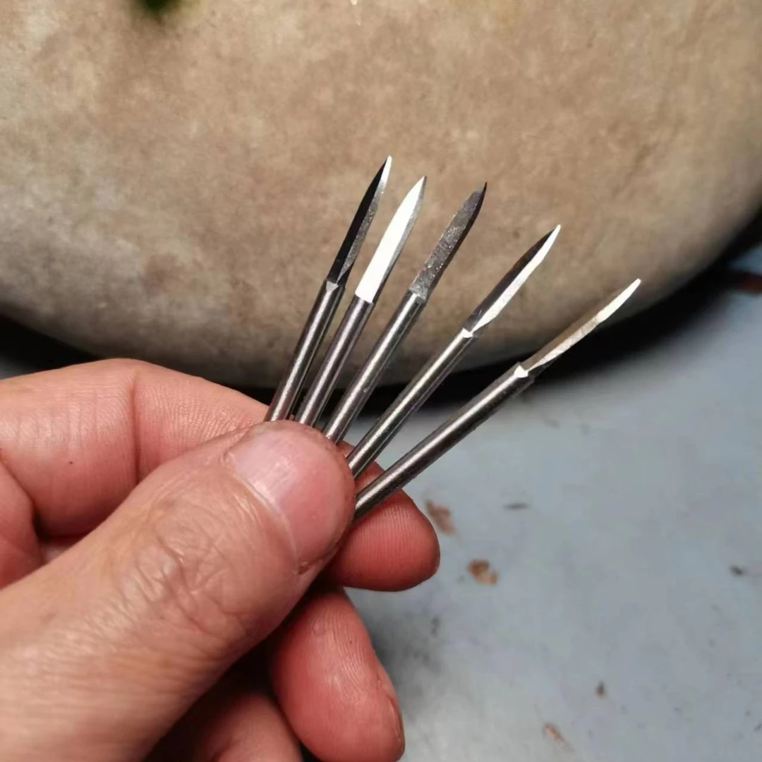 聚农自磨宝剑刀 木雕核雕根雕电动雕刻刀 刻字白钢宝剑刀雕刻刀具