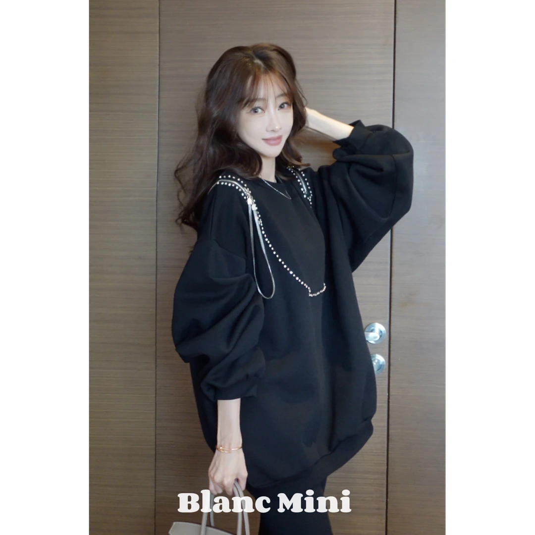 【MiNi推荐】韩版新款轻奢时尚气质减龄慵懒风显瘦上衣JD0415